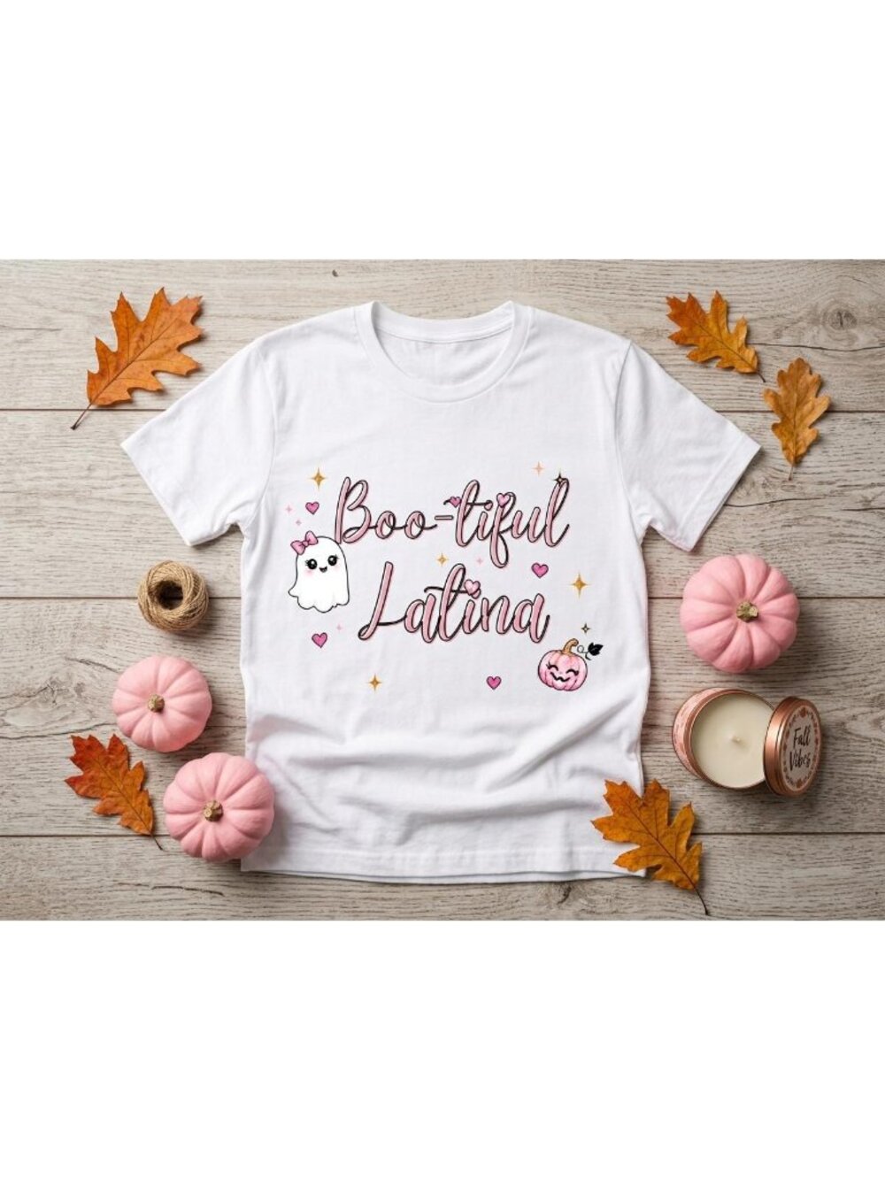 Boo-tiful Latina Halloween Shirt: Cute Pink Spanglish Tee for Women & Girls
